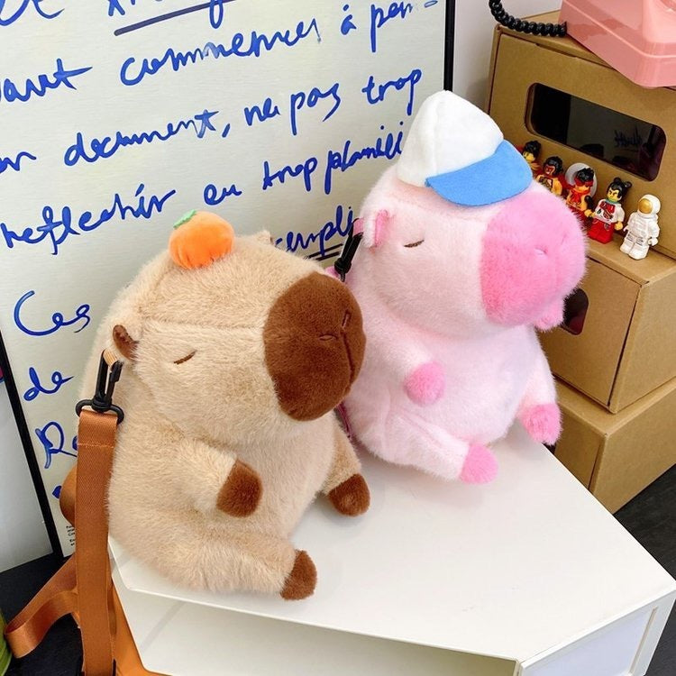 Cute Capybara Doll Bag Girl Student