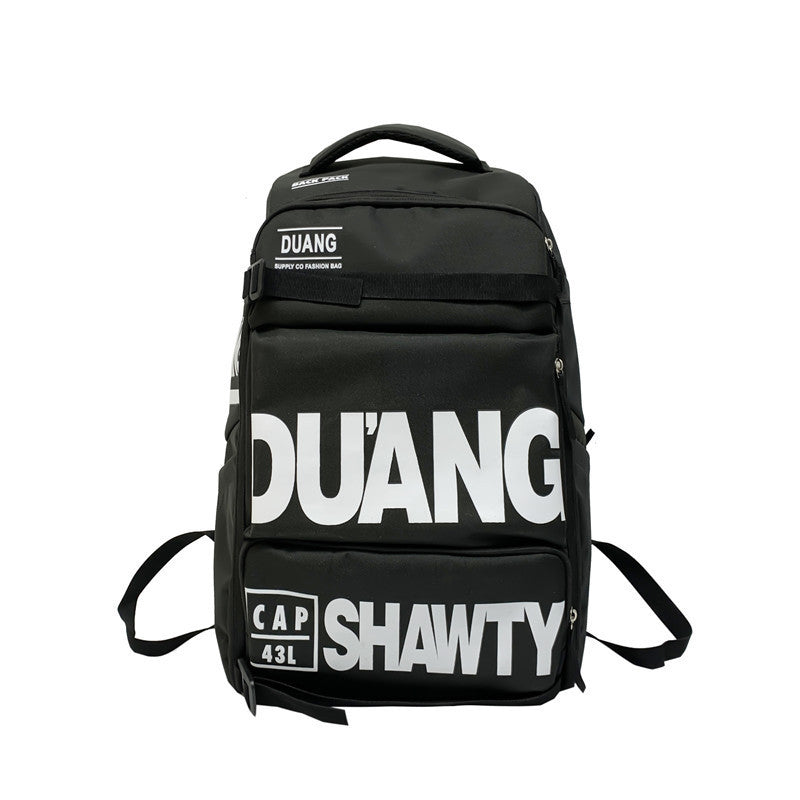 Large Capacity Travel Backpack with laptop compartment, ergonomic shoulder straps, spacious storage, and multifunction design for travel and business