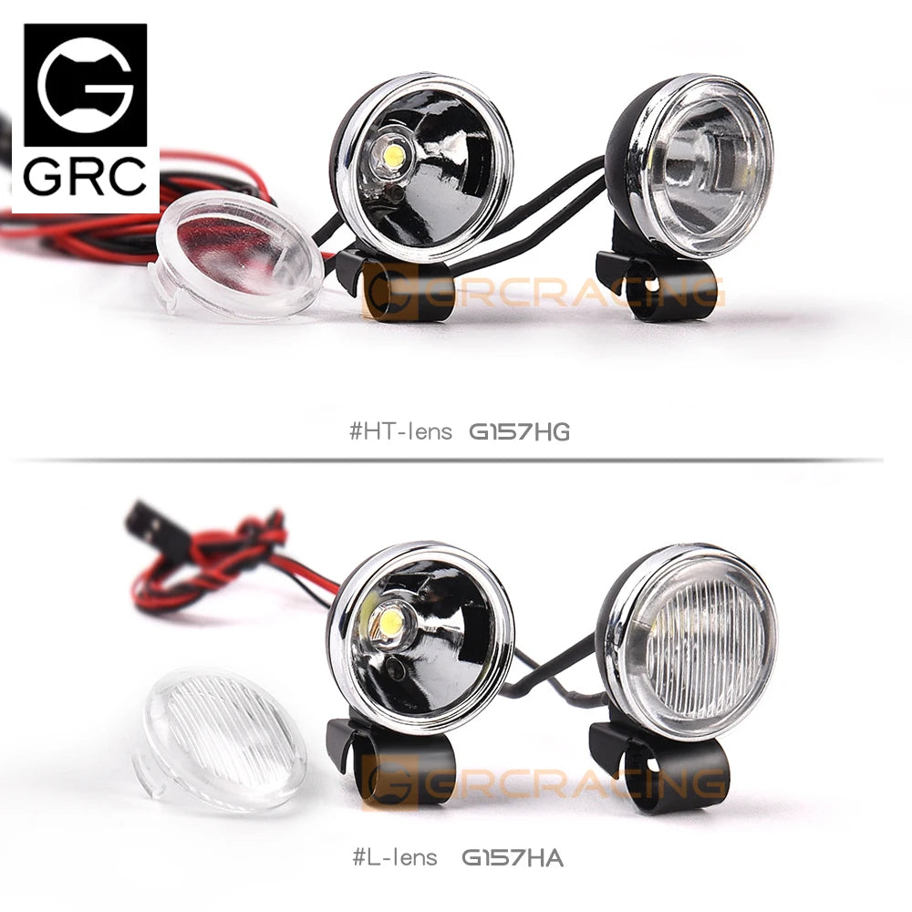 18-20mm Retro Round Roof Light/cross-country Searchlight Headlight/front Bumper Spotlight For 1/10 Simulation Rc Car Trx4 Trx6