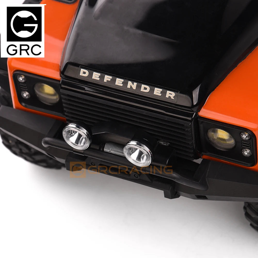 18-20mm Retro Round Roof Light/cross-country Searchlight Headlight/front Bumper Spotlight For 1/10 Simulation Rc Car Trx4 Trx6