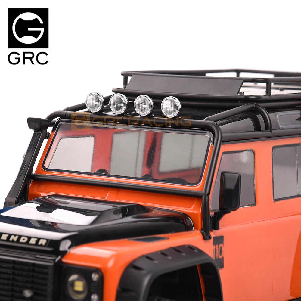 18-20mm Retro Round Roof Light/cross-country Searchlight Headlight/front Bumper Spotlight For 1/10 Simulation Rc Car Trx4 Trx6