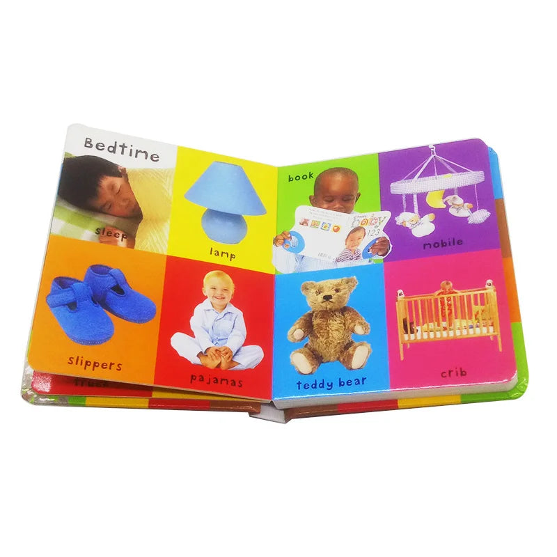 English First 100 Words Children Board Book Learning For Baby Kids Enlightenment Cognition Books