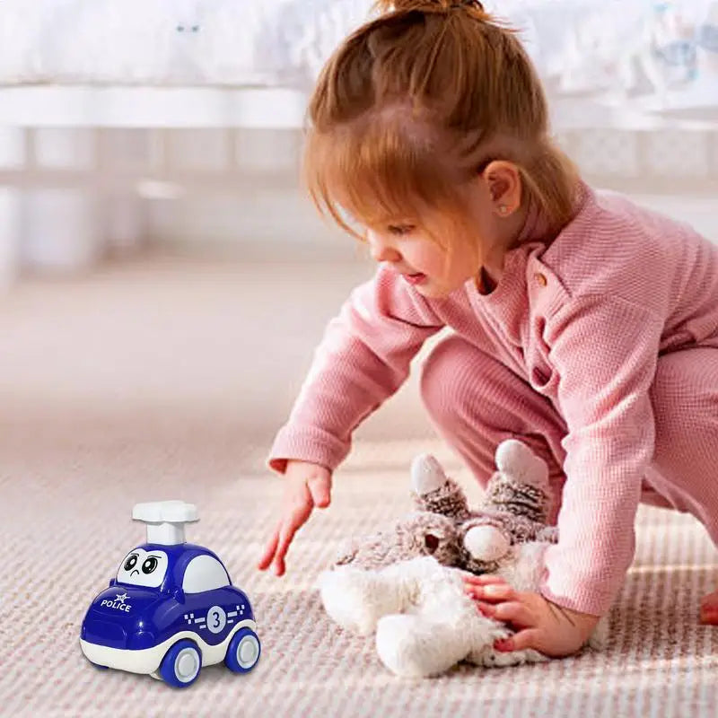 Baby Car Toy Inertia Cartoon Animal Engineering Vehicle Press Go Cartoon Truck Toys Pull Back Cars Toys for 1 2 3 Year Boys Gift