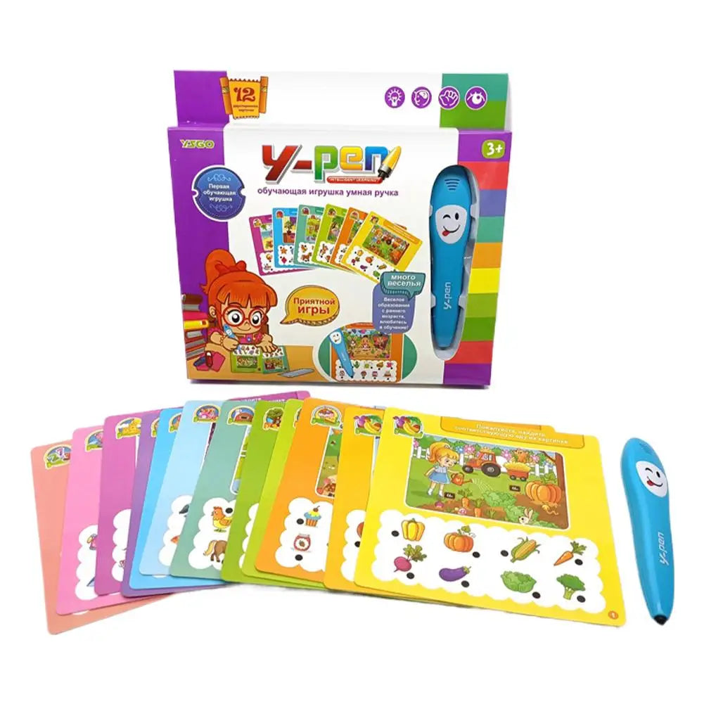 Russian Early Education Intelligent Book Electronic Children Talking and Reading Pen Toy Learning Book Pen for Kids Toys
