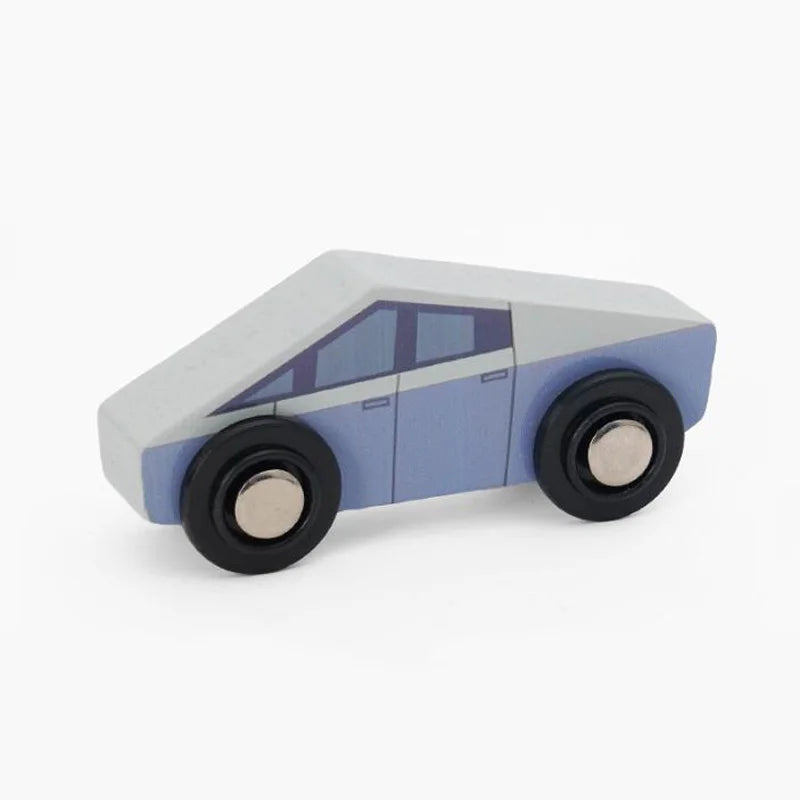 Wooden Car Toys for Toddler Push and Go Vehicle Christmas Birthday Gift for Kids Compatible with All Major Brands Wooden Track