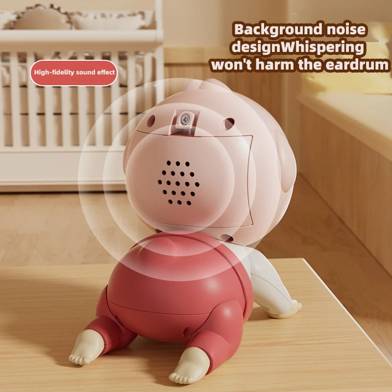 Crawling Doll Baby Toy with Music, Learning Crawling Guidance and Head Up Train Children's Vocal Toys and Baby Interactive Ing