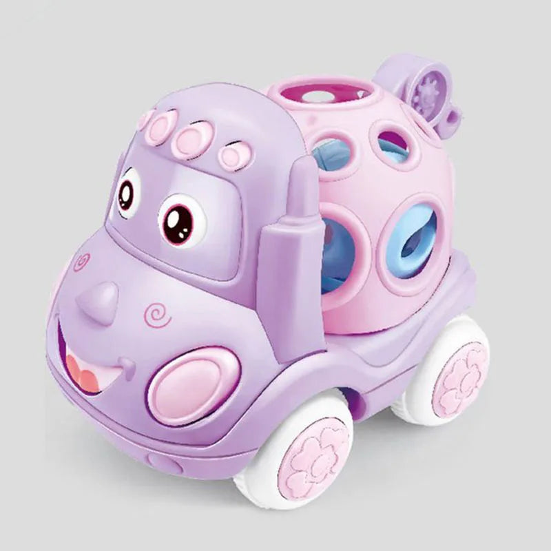 Baby Car Toys Press Gear Car Children's Toy Car Cute Pull Back Inertial Car Toy for Toddler Puzzle Animals Car Gift for Children