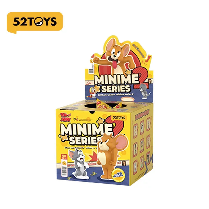 52TOYS Tom And Jerry Minime Series 2 Blind Box Collectible Trendy Figurine Desktop Decoration Cartoon Home Decor For Adult Fans