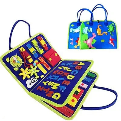 New Montessori Kids Travel Toy Felt Activity Quiet Books Busy Board Activity Educational Sensory Learning Book for Kids Gifts