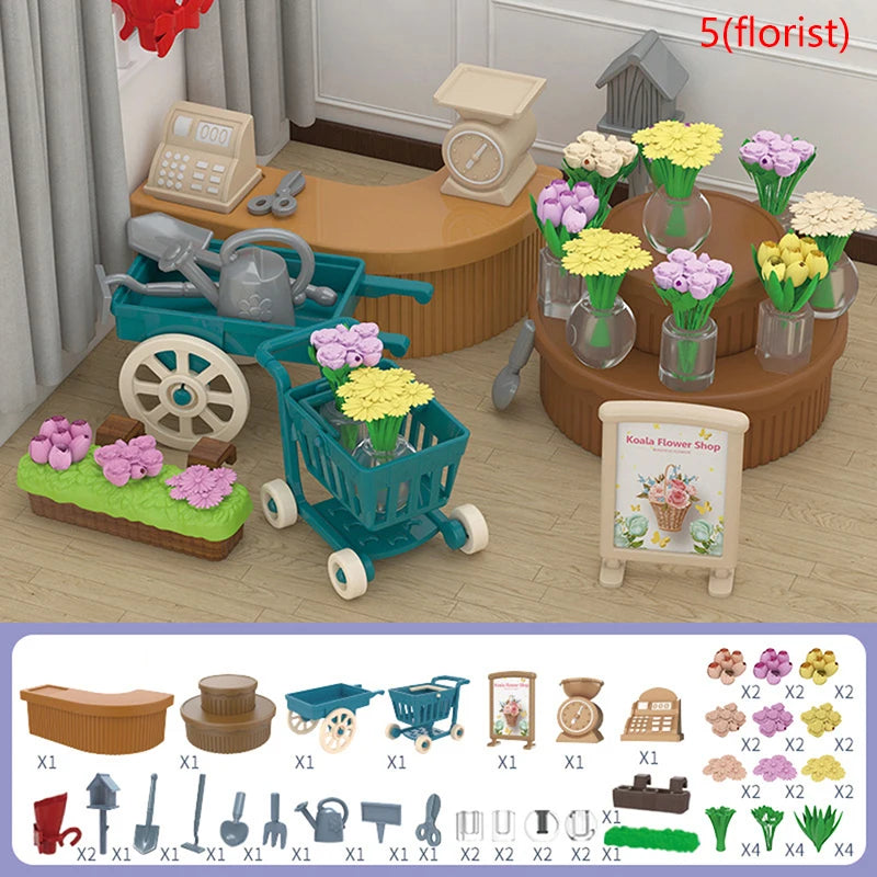 1 Set Dollhouse Furniture Miniature Toy For Dolls Kids Children House Play Toy Mini Furniture Doll Toys Boys Girls Gifts