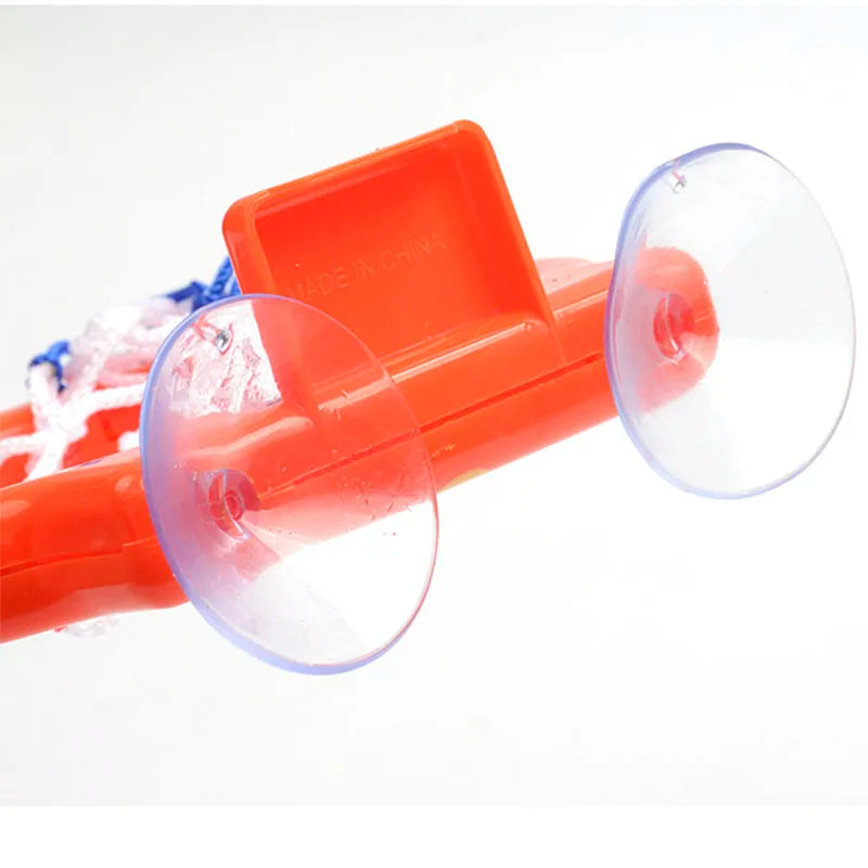 Baby Bath Toy Children Water Play Toys Set Bathroom Bathtub Suction Cup Shooting Basketball Hoop with 3 Balls Bath Toys for Kids