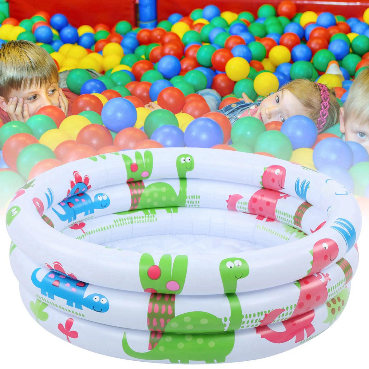 60cm/23.6in With Eco-friendly PVC Material Baby Pool Inflatable Little Pump Pool Wear-Resistant For Babies Kids Training