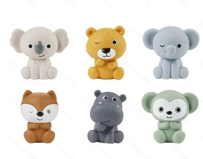 Silicone Baby Bath Toys Set - Sensory Water Play for Bathtub, Pool & Shower, Encourages Toddler Pretend Play and Early Developme