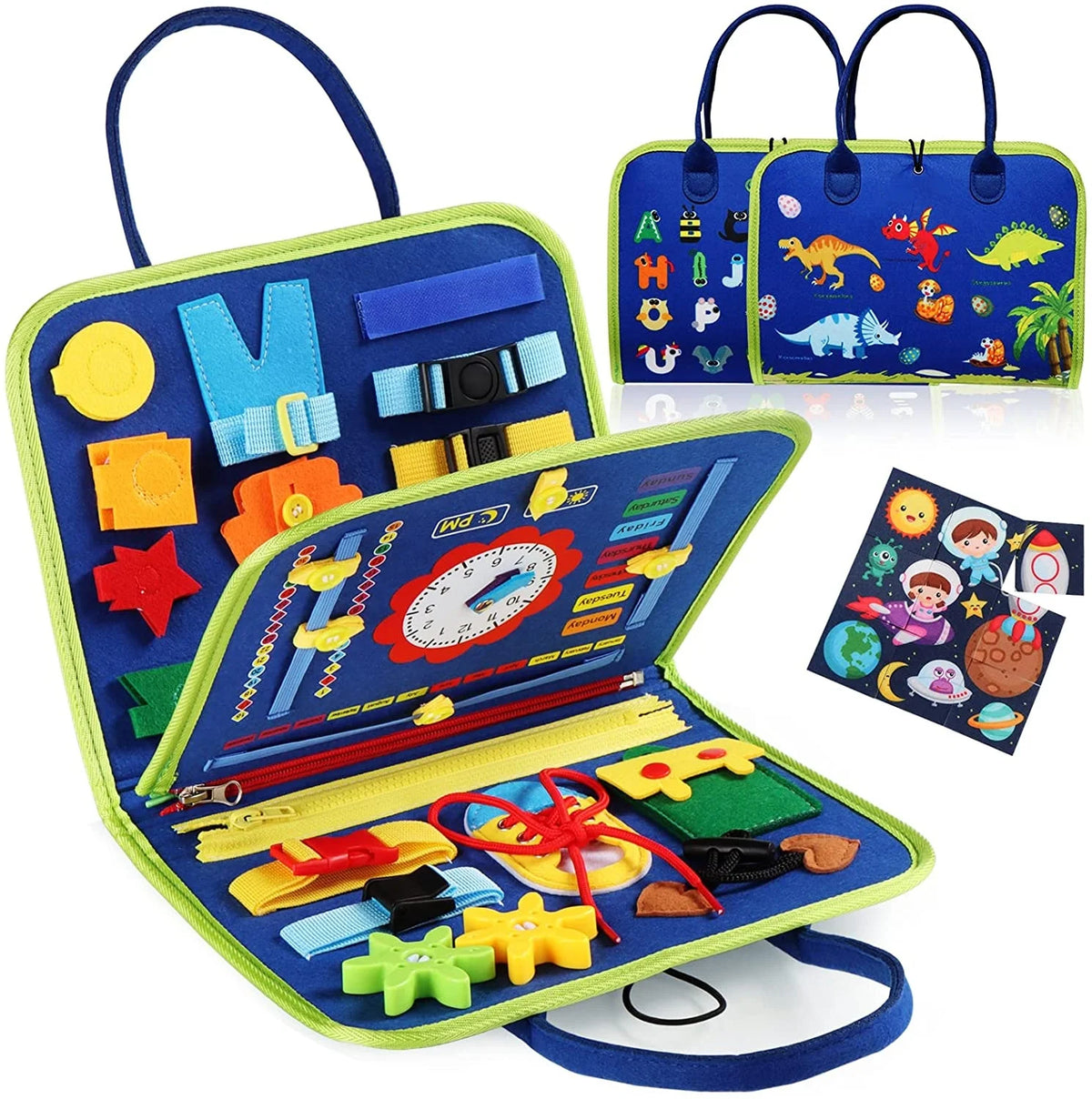 Montessori Busy Board Toys For Toddlers Busy Book For Fine Motor Educational Learning Activities With Life Skills Sensory Toys