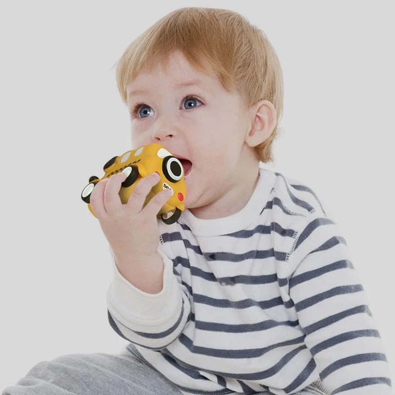 Baby Car Toys Press Gear Car Children's Toy Car Cute Pull Back Inertial Car Toy for Toddler Puzzle Animals Car Gift for Children
