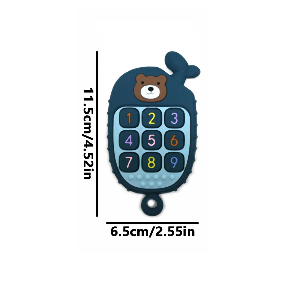 Montessori Baby Silicone Teether Toys Toddler Remote Control Boys Girls Gift Sensory Toys