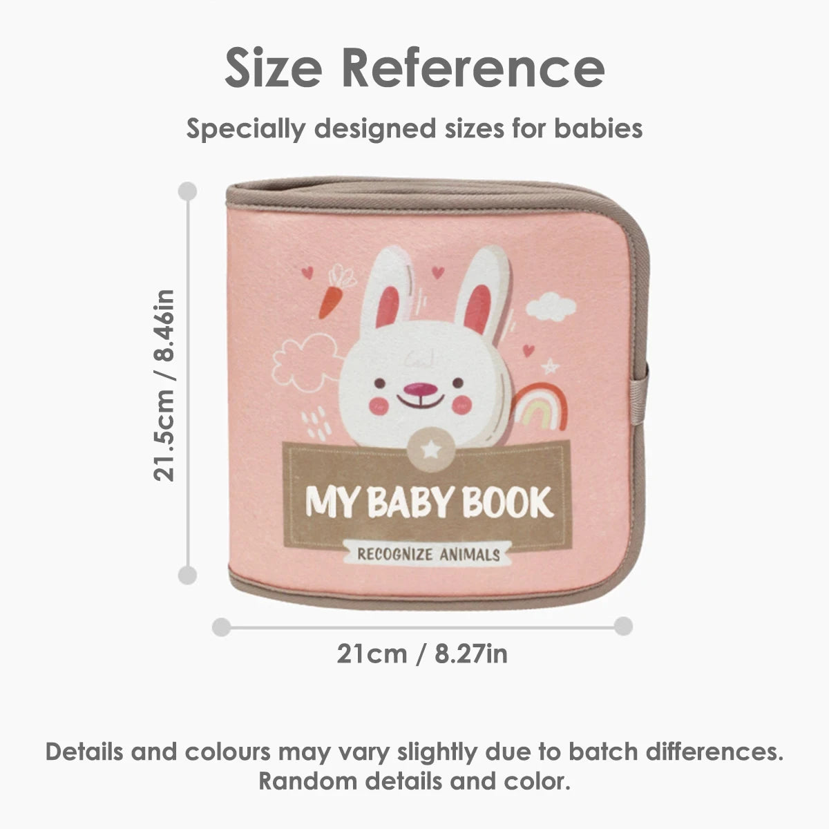1pcs Montessori Busy Book Baby Early Education Book，Puzzle Toy, Animal Cognitive Fabric Book, Repeated Paste Book & Sensory toys