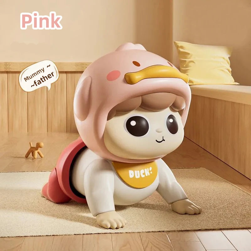Crawling Doll Baby Toy with Music, Learning Crawling Guidance and Head Up Train Children's Vocal Toys and Baby Interactive Ing