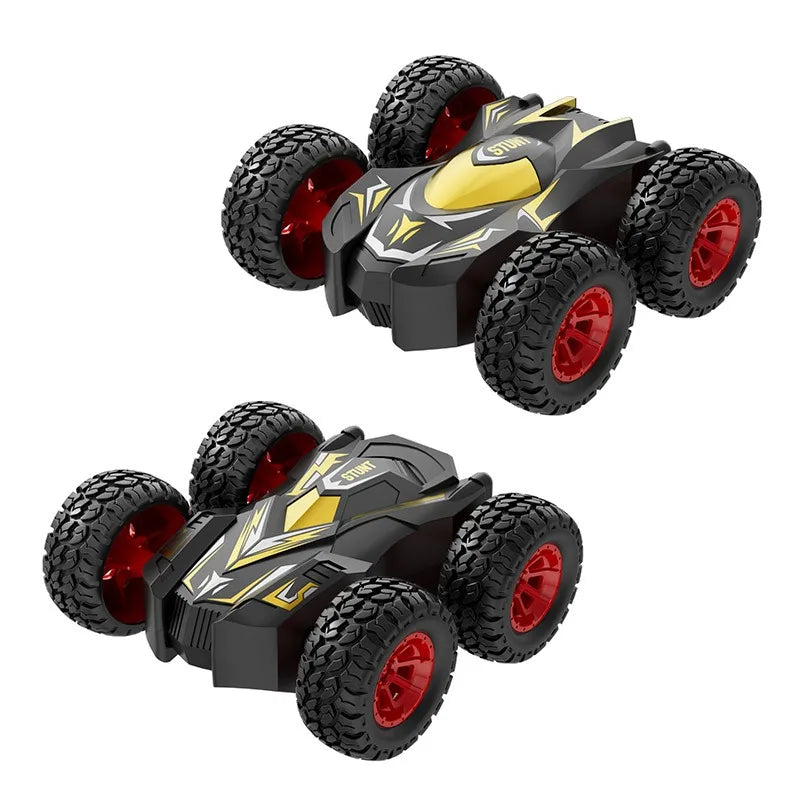 New children's four-wheel drive double-sided inertial car stunt tumbling model boy toy car toys, children's birthday gifts