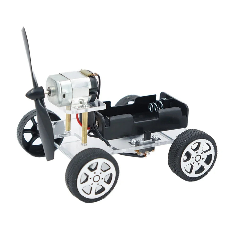 DIY Wind Power Car Electronic Kit Technology Science Toys Educational Kits for Children Experiment Creative Invention School Toy