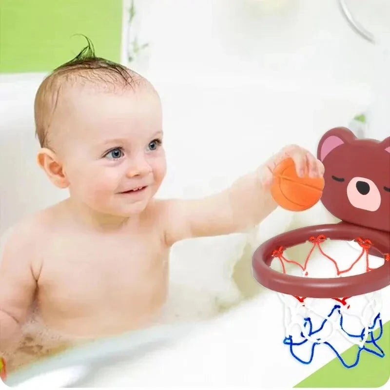 Baby Bath Toys Suction Cup Shooting Basketball Hoop With 3 Ball Bathroom Bathtub Shower Toy Kid Play Water Game Toy For Children