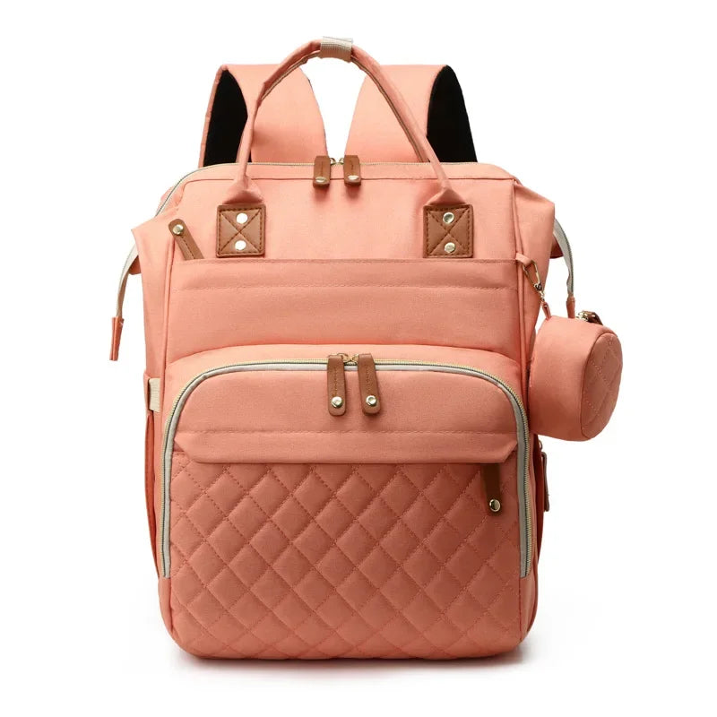 Diaper Bag with Changing Station 3 in 1 Baby Diaper Backpack with Foldable Changing Pad, Large Travel Back Pack for Girl Boy