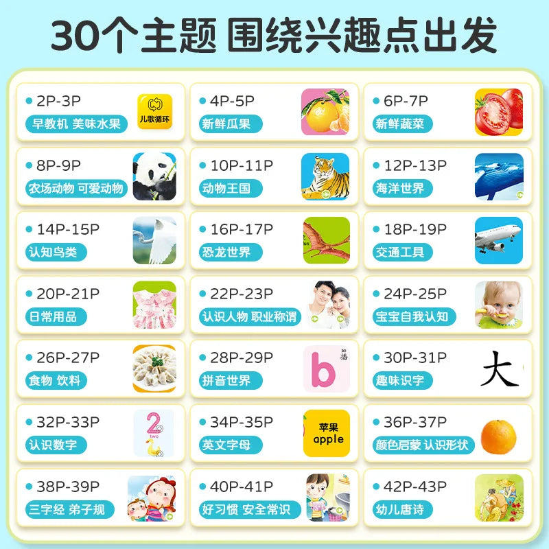 Children's Early Education Enlightenment Audiobook, Bilingual in Chinese and English, Children's Learning Assistance Book