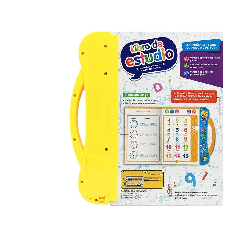 English Spanish Language Reading Book Multifunction Reading Machine Learning for Kid Early Education E-Book Teaching Toys Gifts
