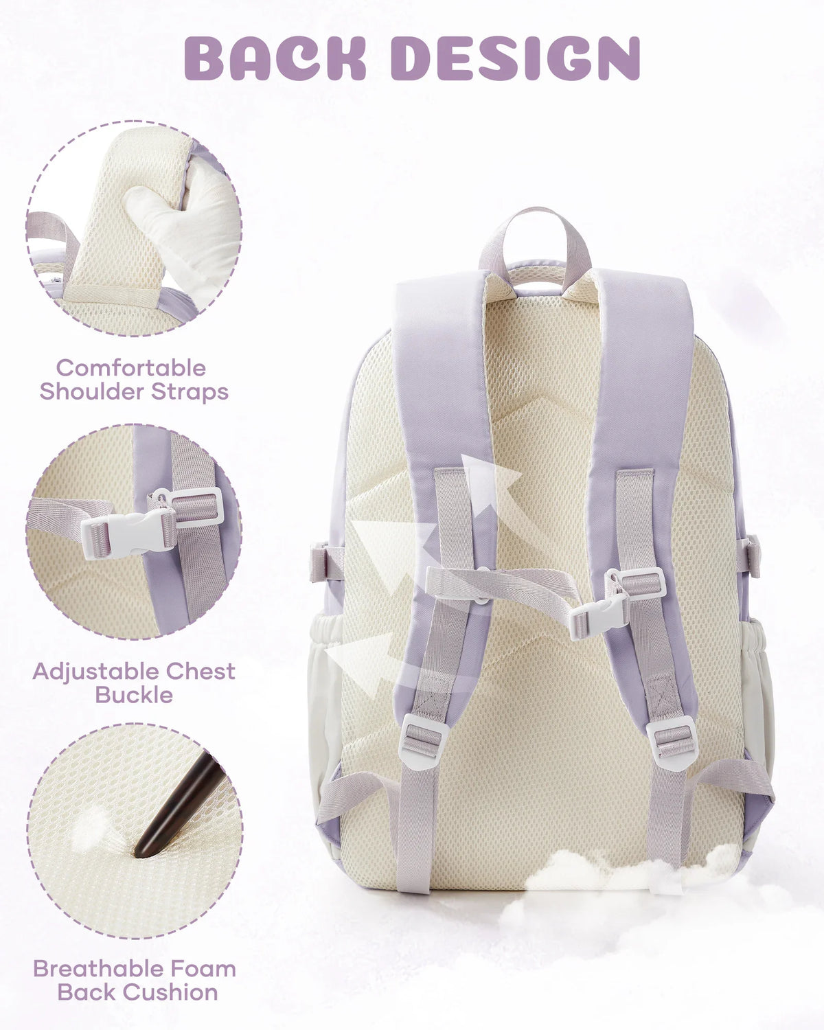 School Bag for Girls, School Backpack Teen Cute Travel Backpacks for Girls, School Girls 5th Grade Elementary School Bookbag