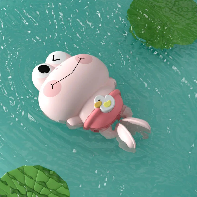 Cute Clockwork Baby Bath Toys, Funny Animal Water Play Dolls, Kids Swimming Bathtub Shower Toy, Lovely Bathroom Play Gift for Ch