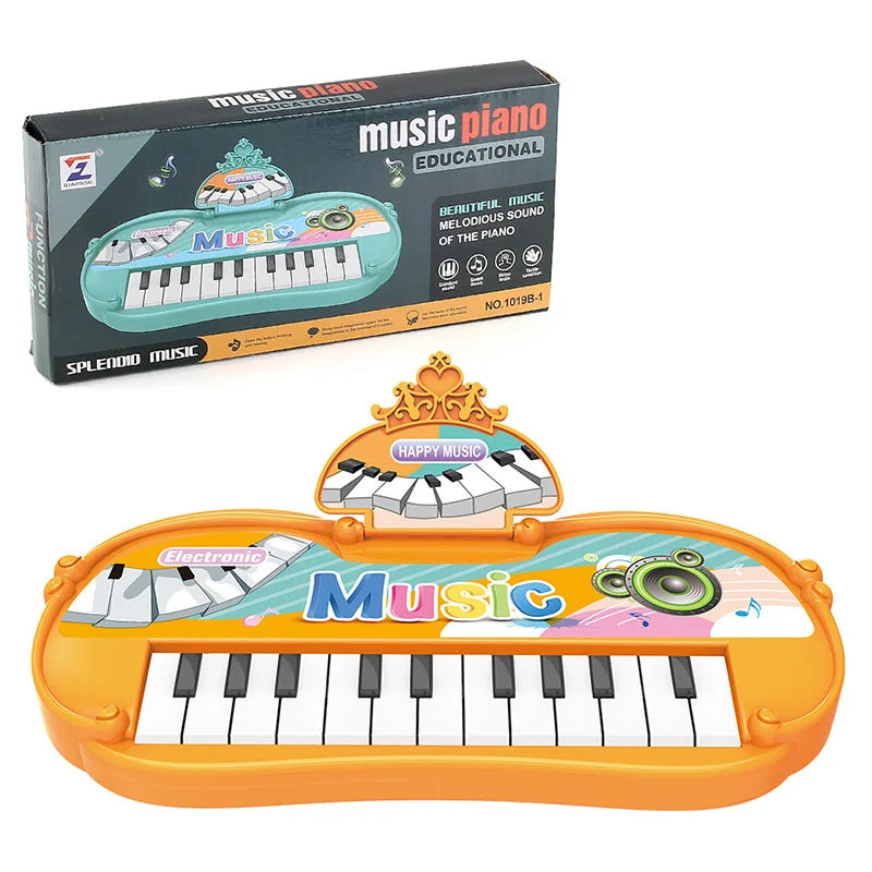 Electronic Piano Toys 13 Key Portable Music Piano Toy Electronic Musical Instrument Toys Multifunctional Kids Music Learning Toy