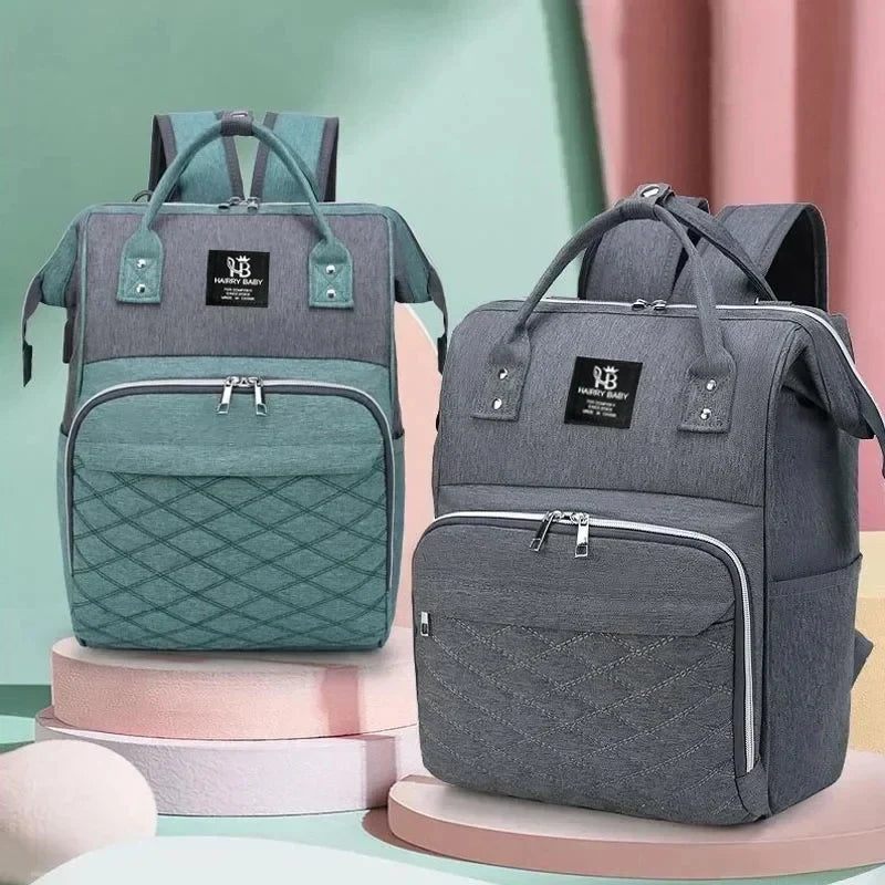 Large Capacity Mommy Diaper Bag Baby Stroller Hanging Backpack with Changing Mat Multifunctional Baby Nursing Bag