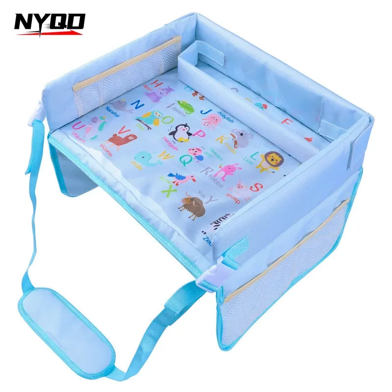 Baby Seat Tray Small Plate Children's Car Dining Table Multi-functional Waterproof Storage Interior Accessories
