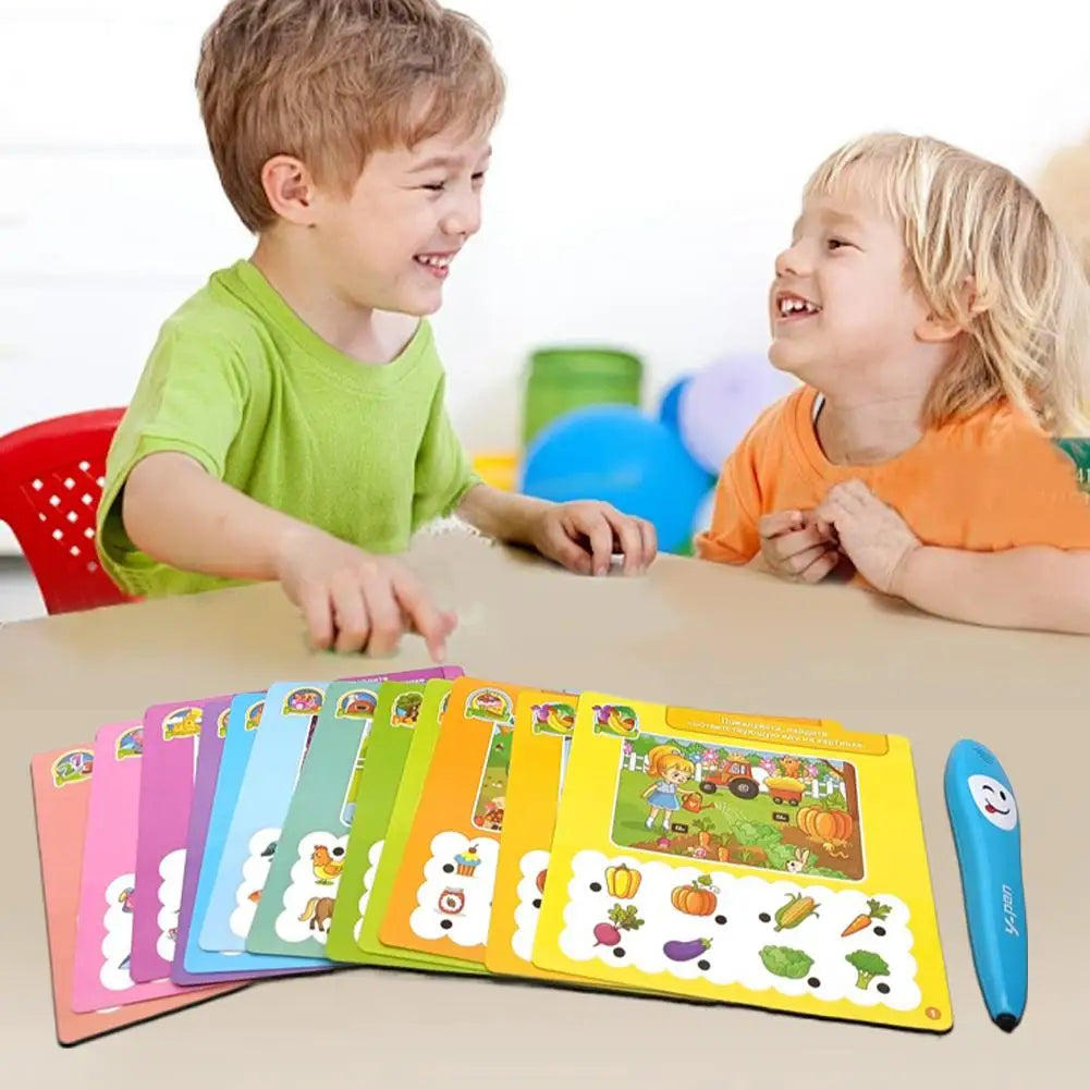 Russian Early Education Intelligent Book Electronic Children Talking and Reading Pen Toy Learning Book Pen for Kids Toys
