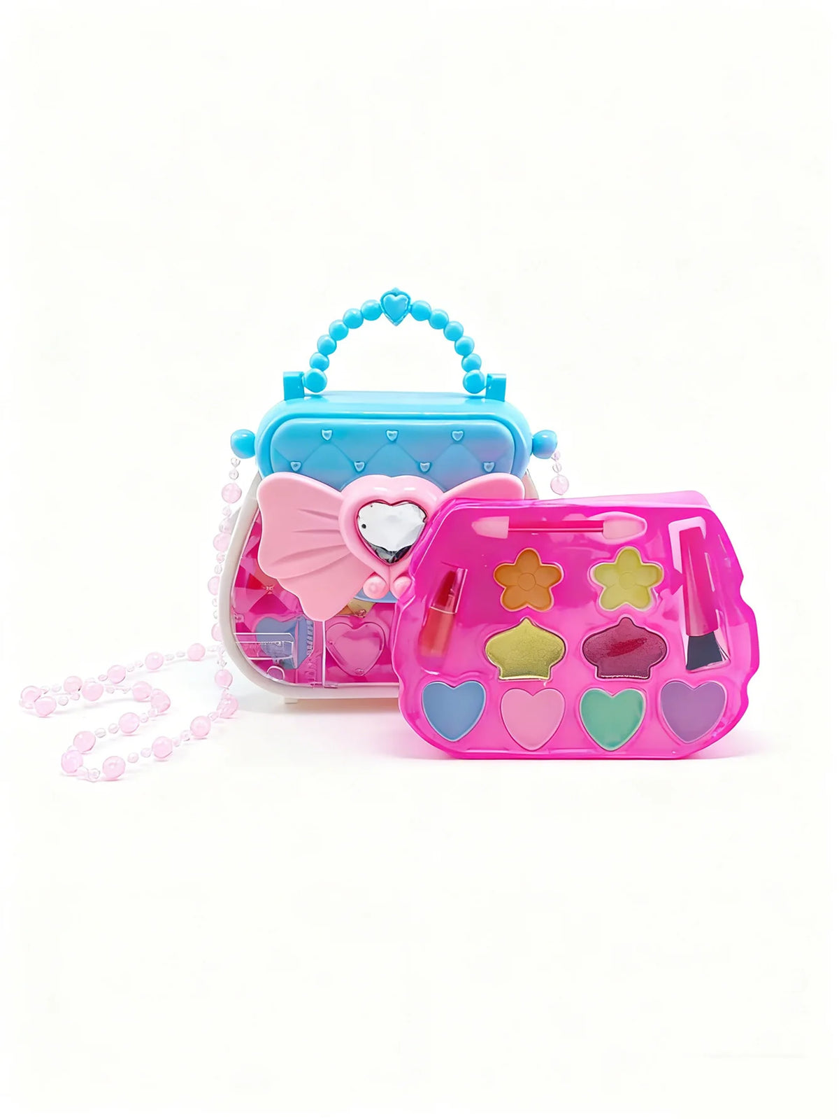 Girls Makeup Toy Cosmetics Box Princess Make-Up Makeup Set Girl Toy Eye Shadow Safety Nontoxic Toy Birthday and Festival Gift