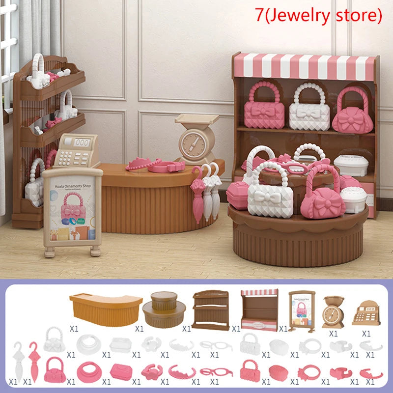 1 Set Dollhouse Furniture Miniature Toy For Dolls Kids Children House Play Toy Mini Furniture Doll Toys Boys Girls Gifts