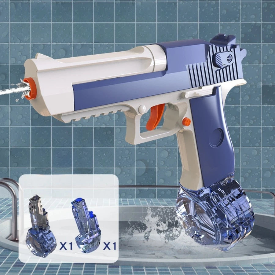 Linkage rehearsal: children's pressing, continuous firing, water gun toys, desert eagles, water play, water games, beach games