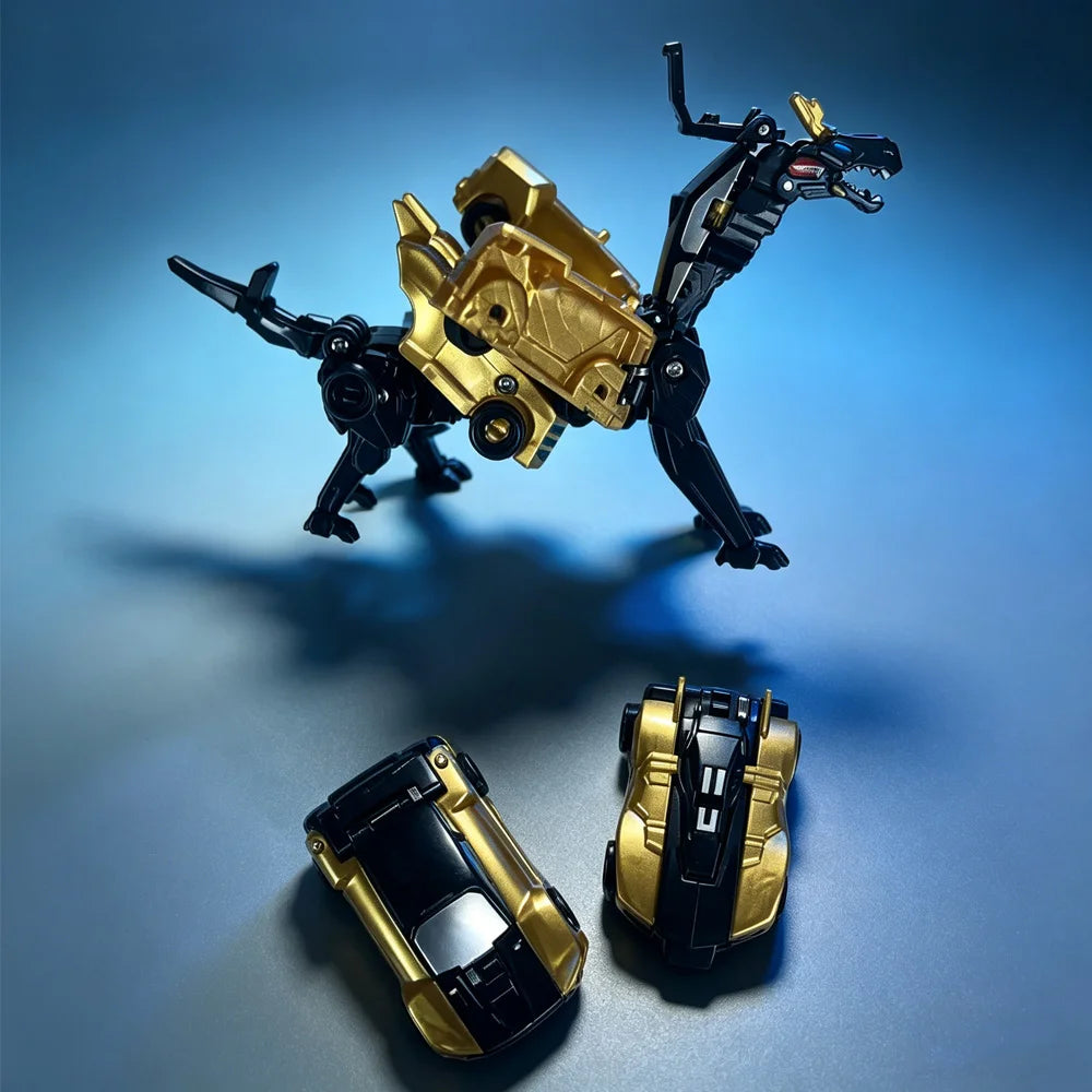 2-in-1 Crash & Transform Car Toy - Two Cars Automatically Transform Into a Cool Robot After Colliding, No Battery Required, 2pcs