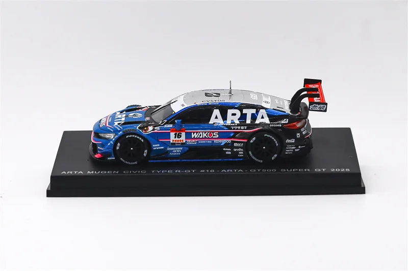 Spark 1:64 Niterra NDDP ARTA MUGEN CIVIC TYPE R Carrera RSR 3.0 Diecast Model Car