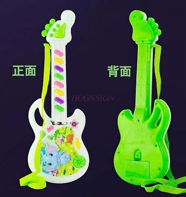 Wholesale of children's toys New electric guitar with music Electronic piano Creative children's gift stalls are selling well