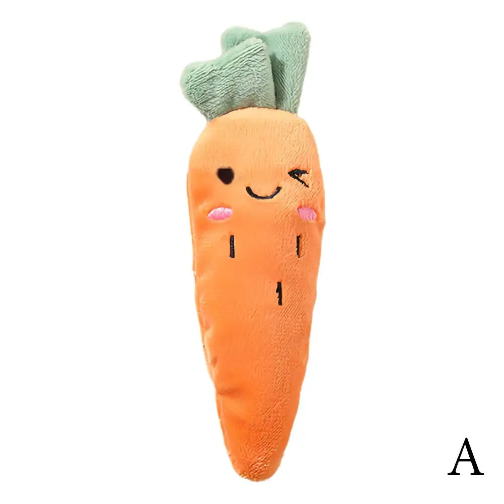 Baby Anti-startle Hand-held Doll For Toddler Plush Bananas Doll Fine Motor Skill Development Toy Carrot Doll