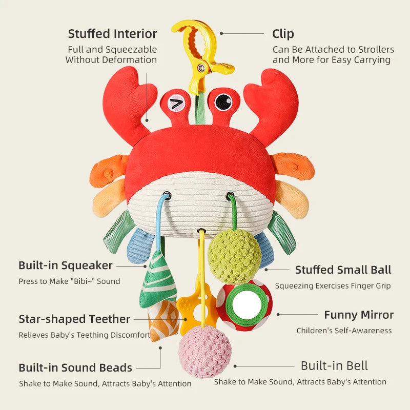 Car Seat Toys Newborn Toys Stroller Toy Baby Toys Carseat Toy for Infants for Carseat Stroller Crib with Music Rattles Teether