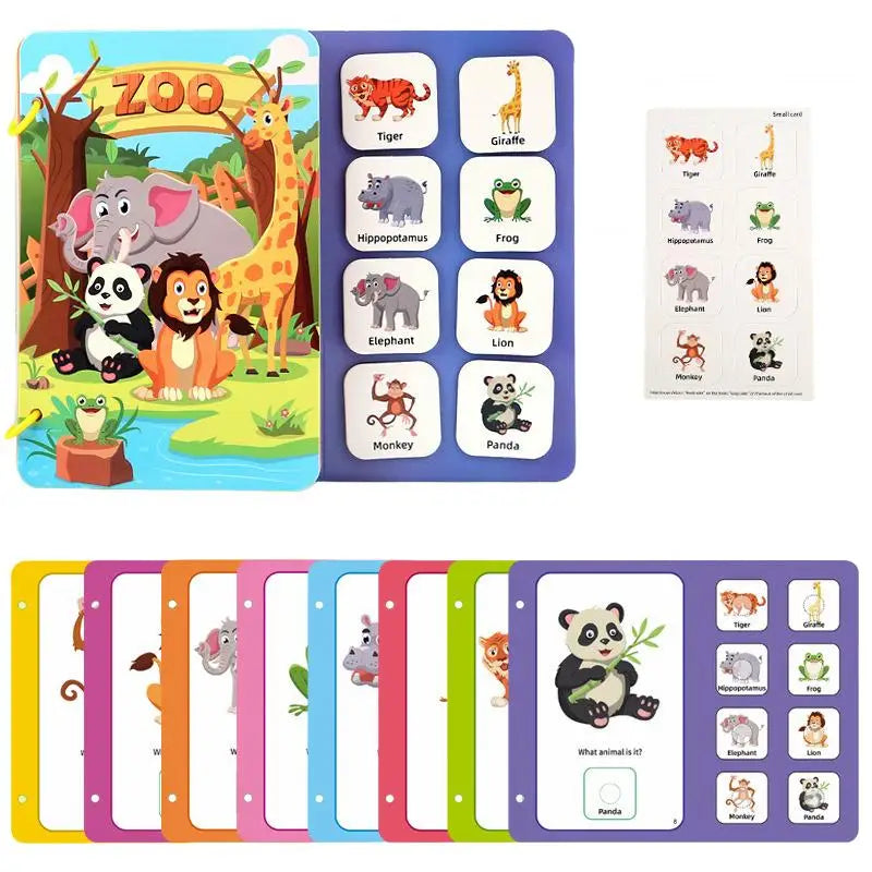 Repeatedly Sticker Busy Card Book Baby Paste Readings Matching Puzzle