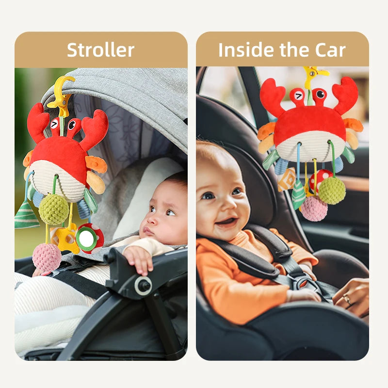 Car Seat Toys Newborn Toys Stroller Toy Baby Toys Carseat Toy for Infants for Carseat Stroller Crib with Music Rattles Teether