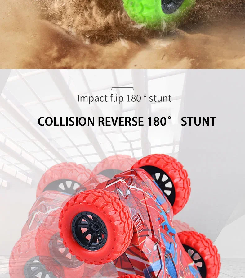 Children's Toy Car, Fun Double-Sided Car, Inertial Safety, Anti-Collision and Anti-Fall, Children's Anti-Fall Model, Sliding Off-Road Vehicle