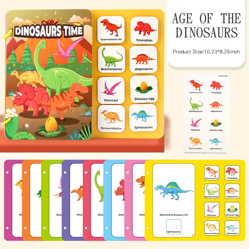 Montessori Baby Busy Book My First Quiet Book Paste Early Learning Education Toy Children Toy Matching Game for Babies 2 3 Year