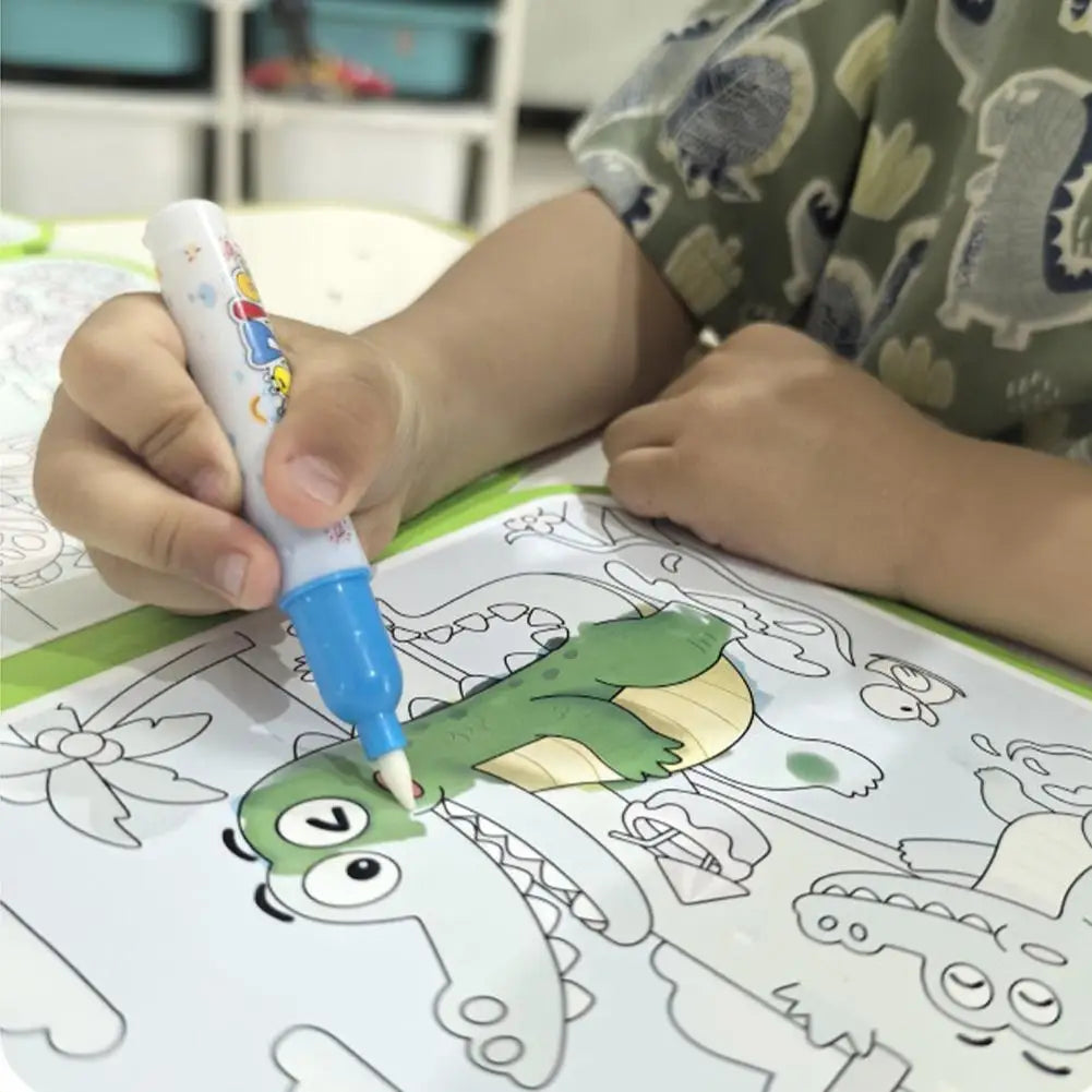 Magic Water Drawing Book DIY Doodle Water Drawing Book Coloring Books Birthday&Holiday Gift For Children Educational Toys