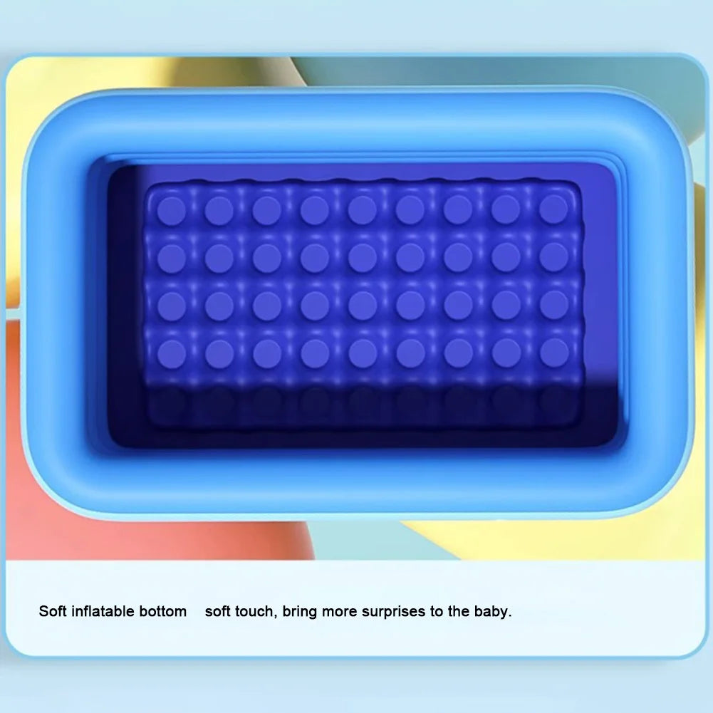 Framed Swimming Pool Cartoon Pattern Baby Bath Bathtub Thickening Swimming Pool for Summer Outdoor Indoor