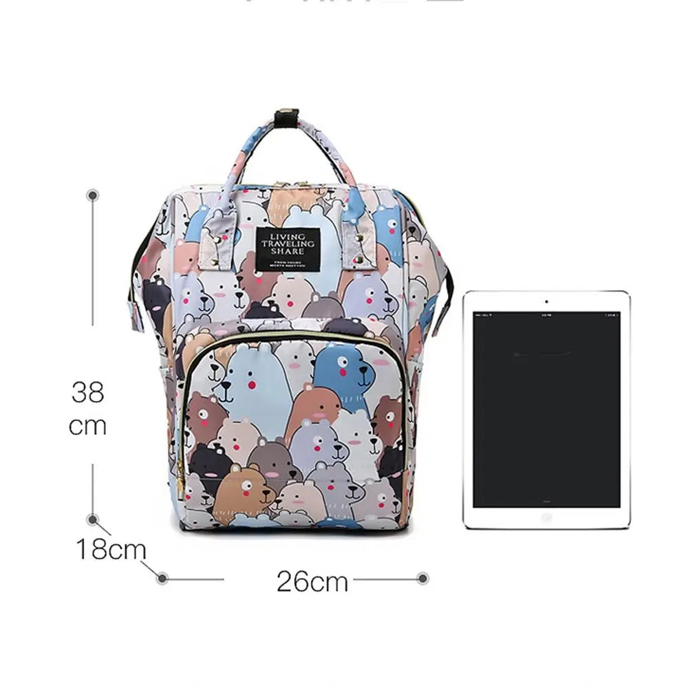 Baby Bag Waterproof Nappy Changing Pockets Storage Bag Tote Bag Multi-Function Diaper Bag Mummy Bag Nappy Bags Travel Backpack
