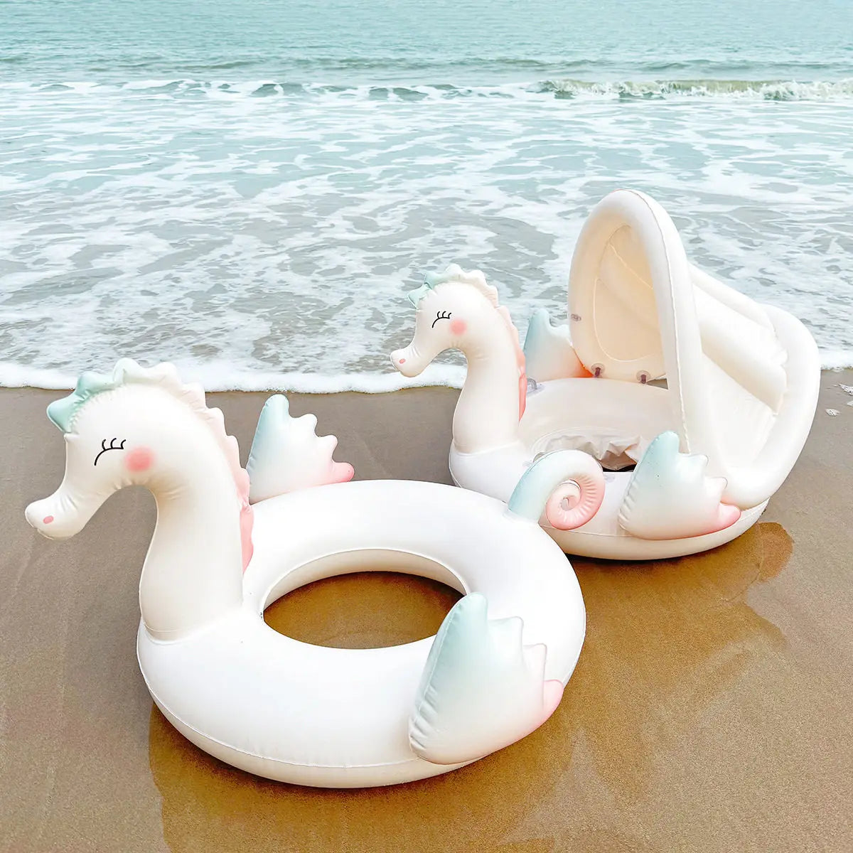 Pool Floats, Swan Baby Pool Float f, Inflatable Baby Toddler Swim Ring Floaties for Pool, Beach and Summer Water Fun